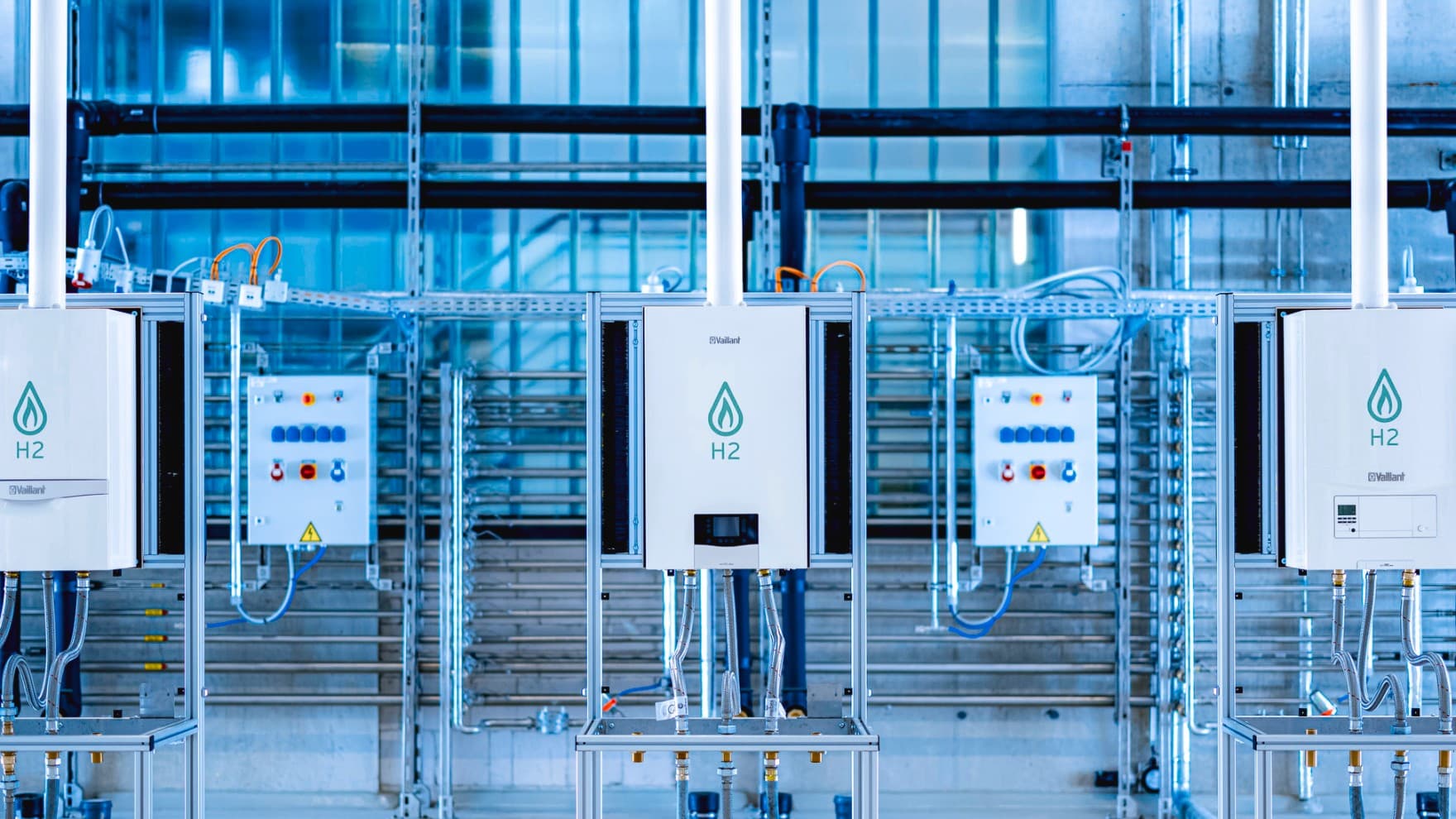 Vaillant-ketel in testunit