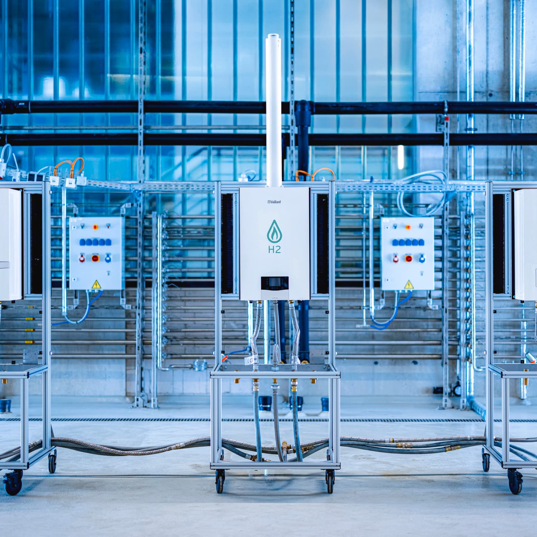 Vaillant waterstofketel in een testcentrum