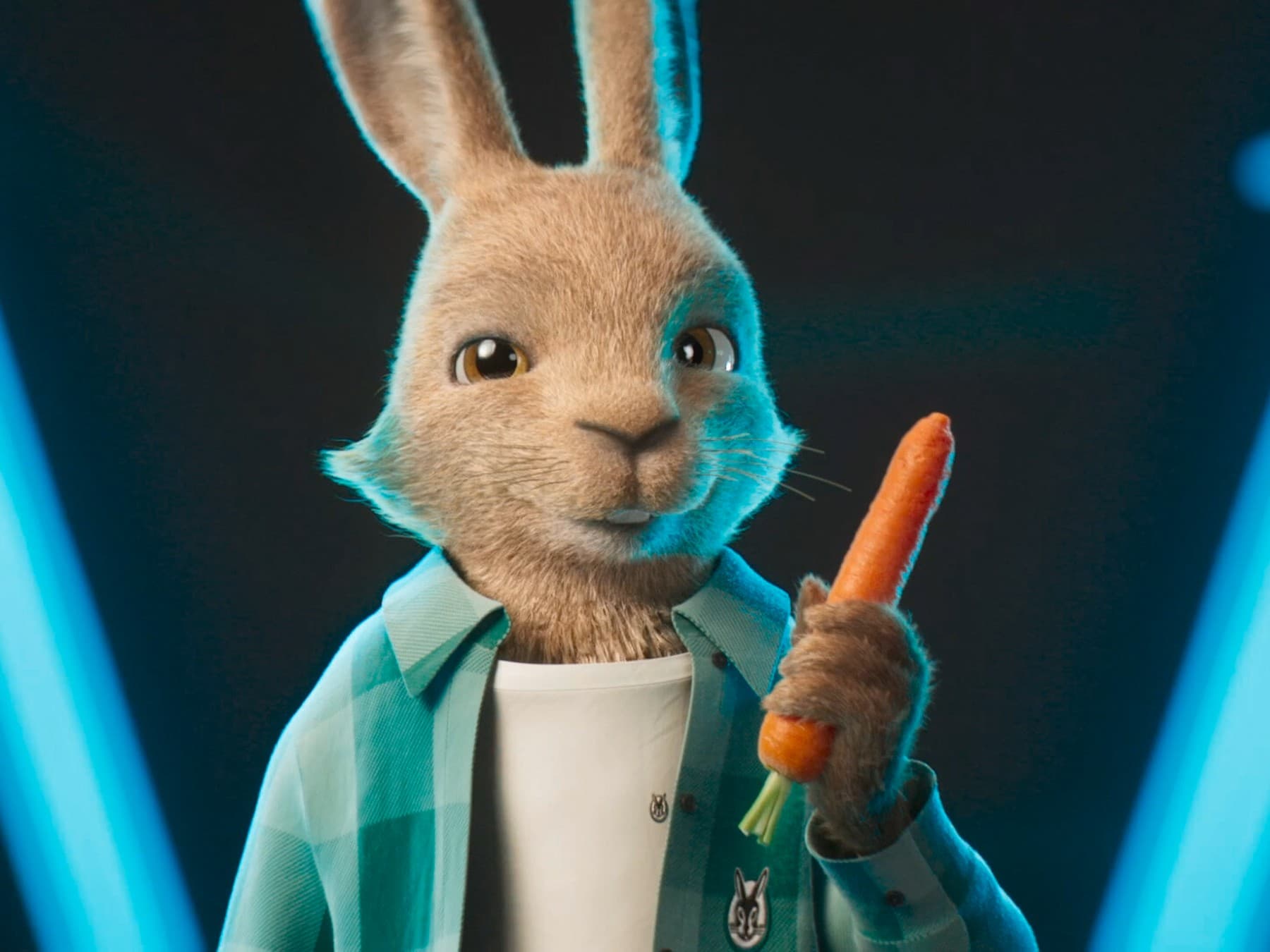 Vaillant Haas met een wortel in zijn hand