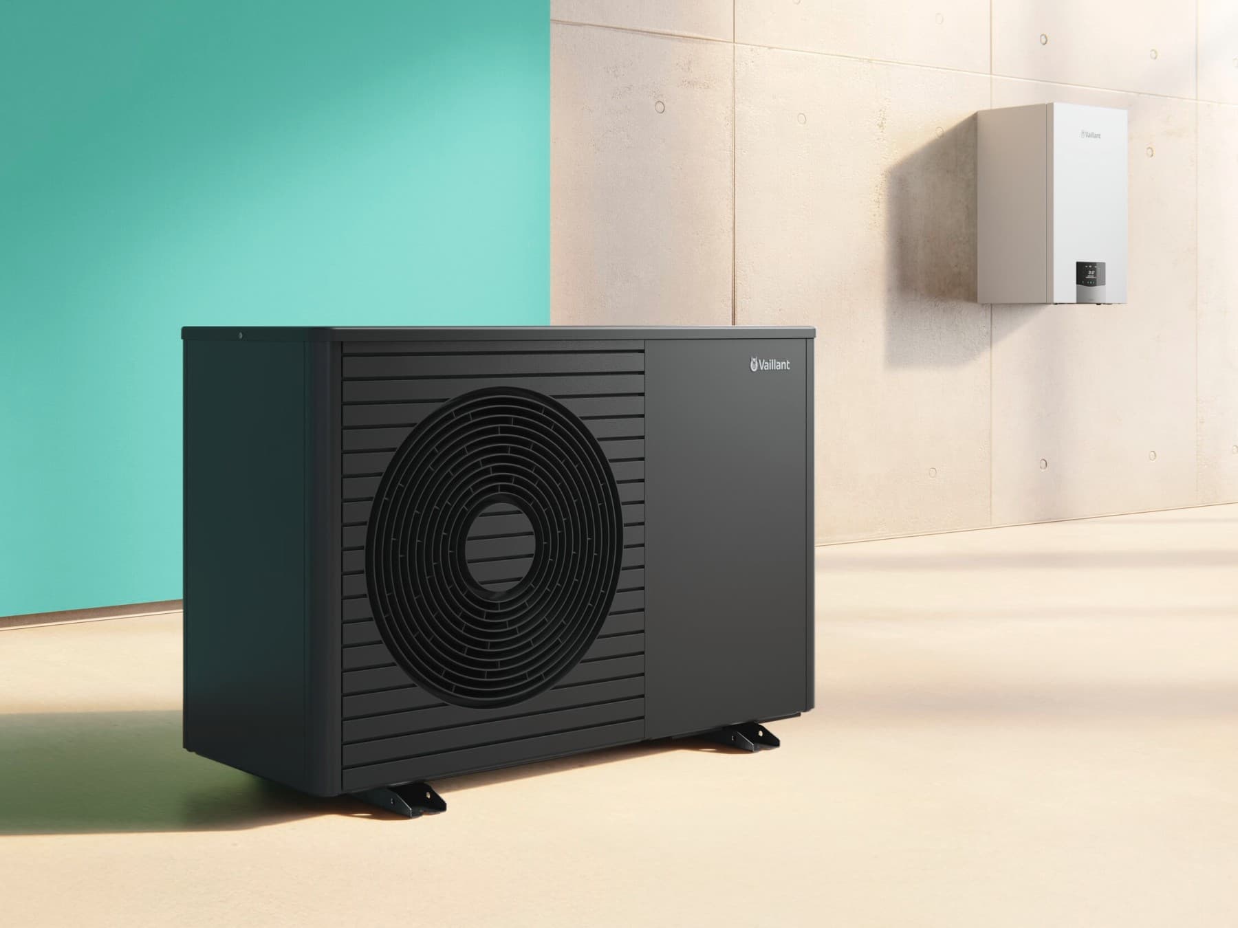 Hybride systeem, bestaande uit een warmtepomp en een boiler