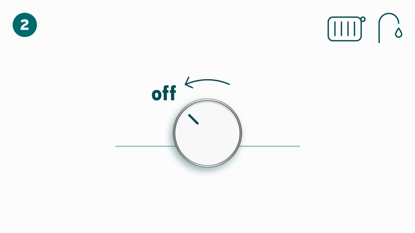 De verwarming uitschakelen