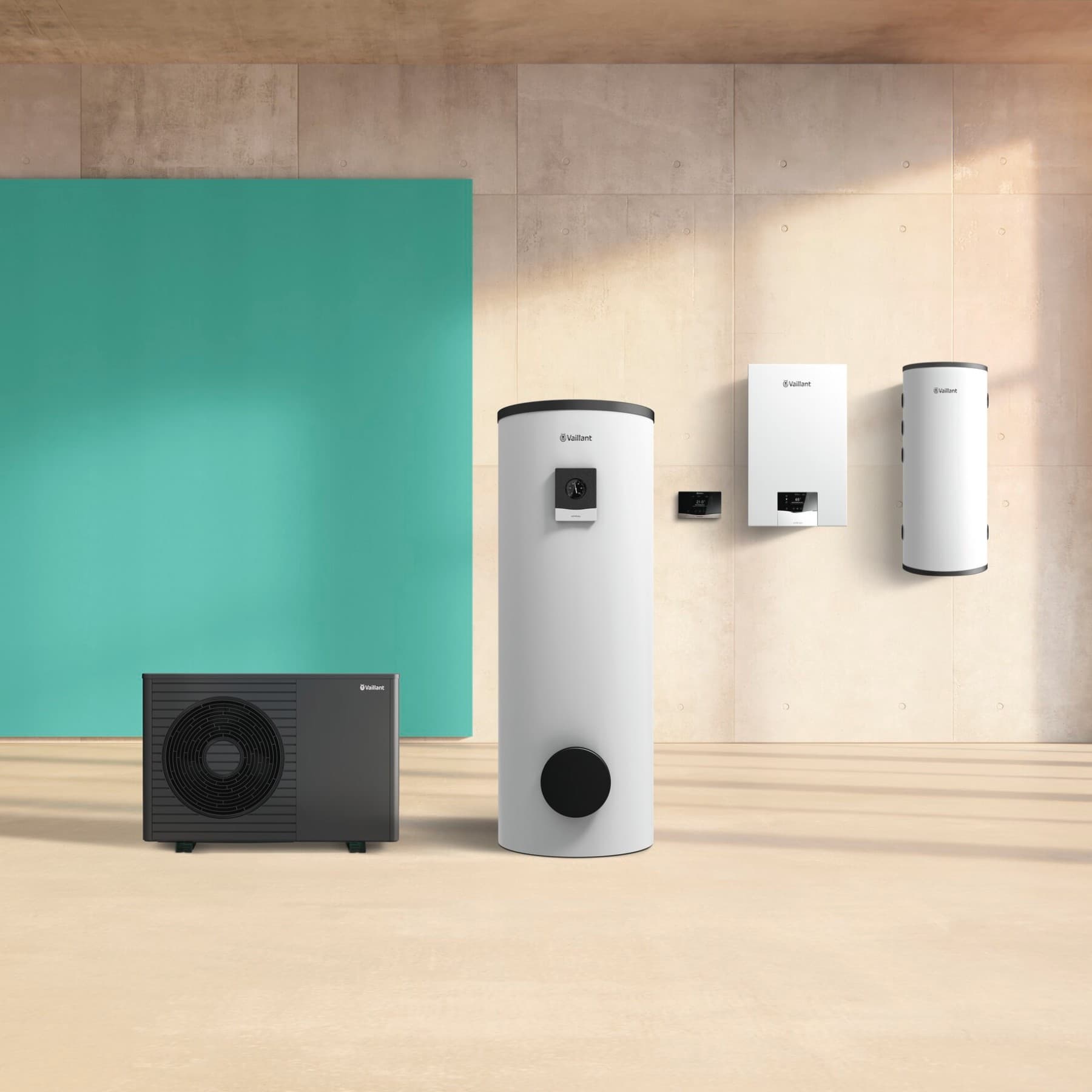 aroTHERM plus; ecoTEC plus; uniSTOR plus; Buffer VP45/2 RW; sensoCOMFORT