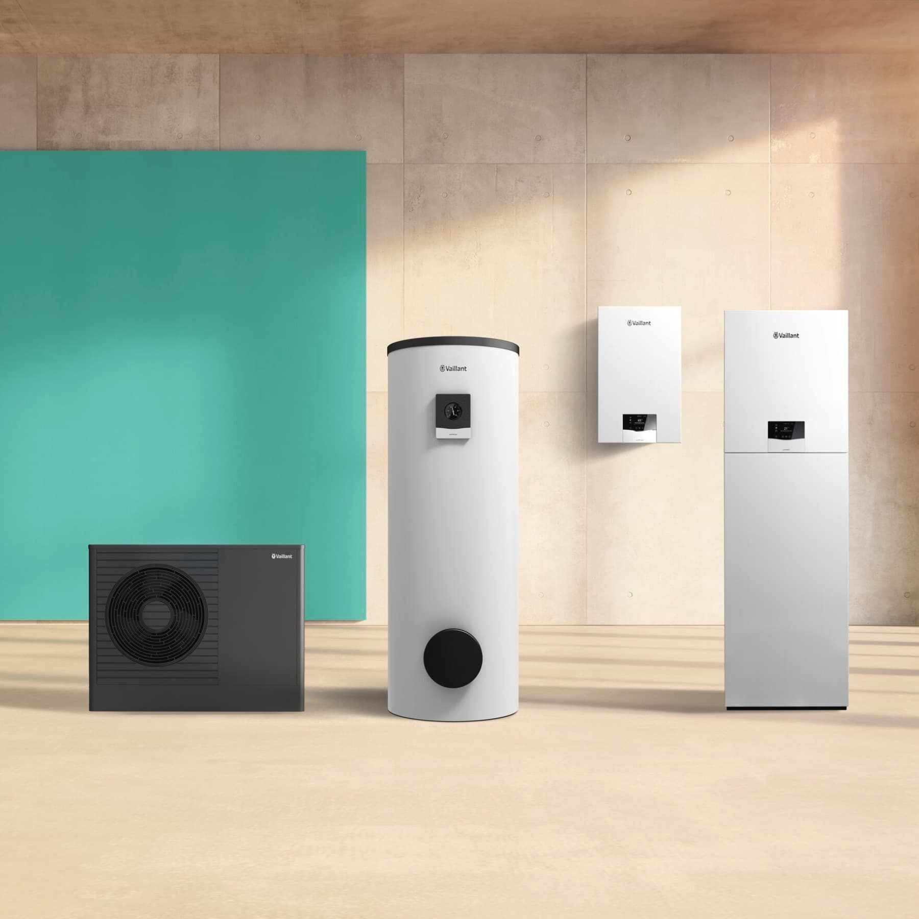 Vaillant-producten op een rij