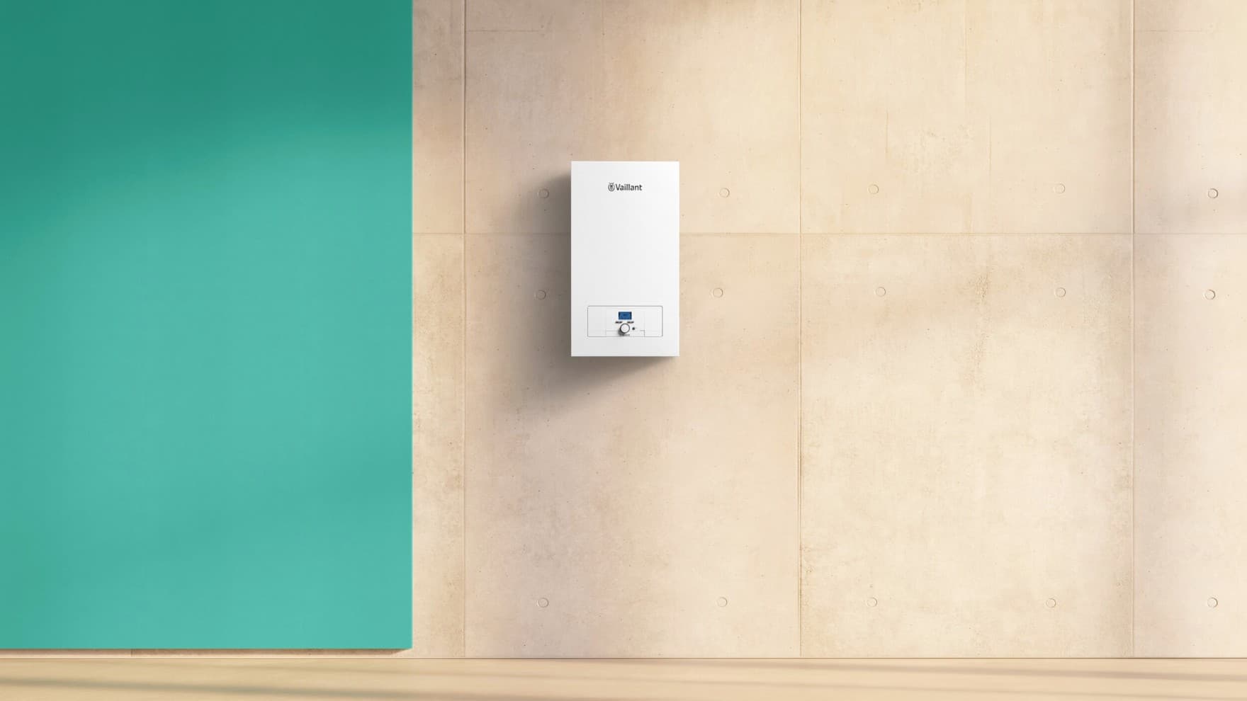 Elektrische boiler in een bijkeuken