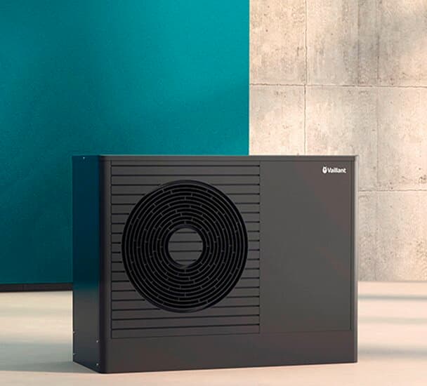 aroTHERM plus frontale opname in een cleanroom