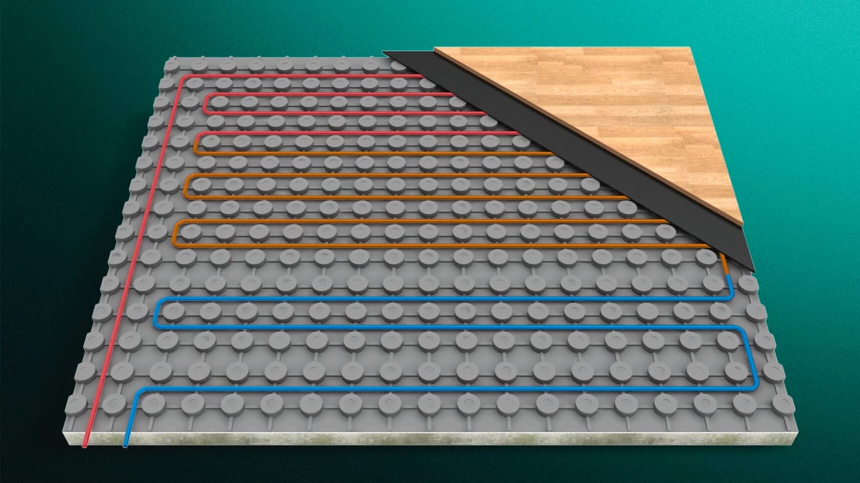 Modulaire vloerverwarming