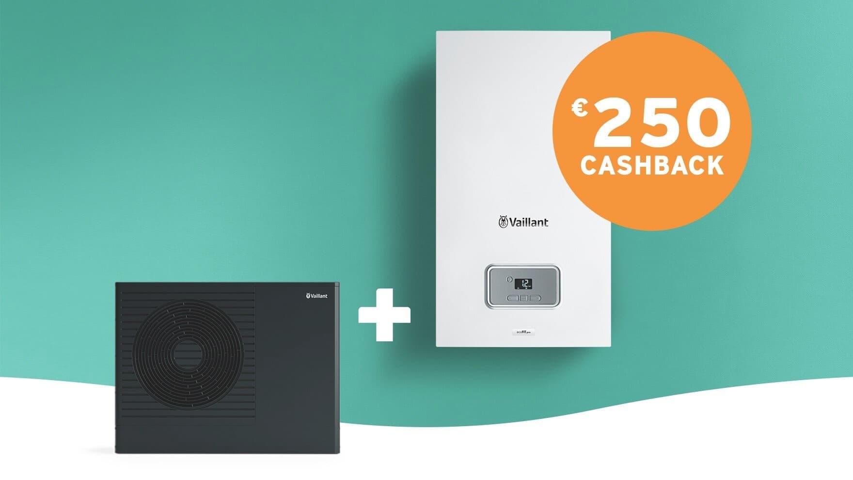 cashback actie van vaillant op hybride warmtepomp