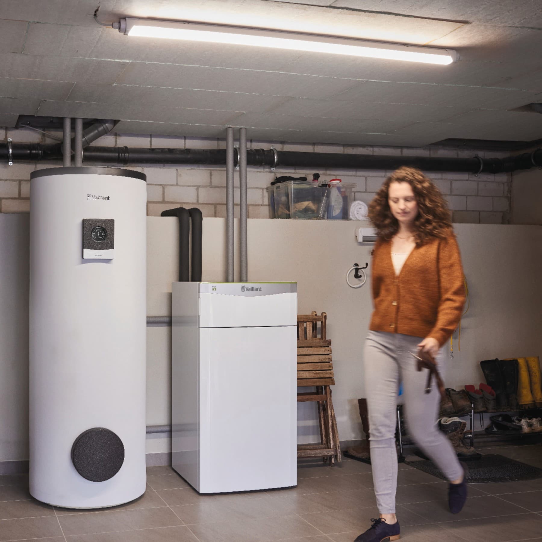 Cilinder in een kelder