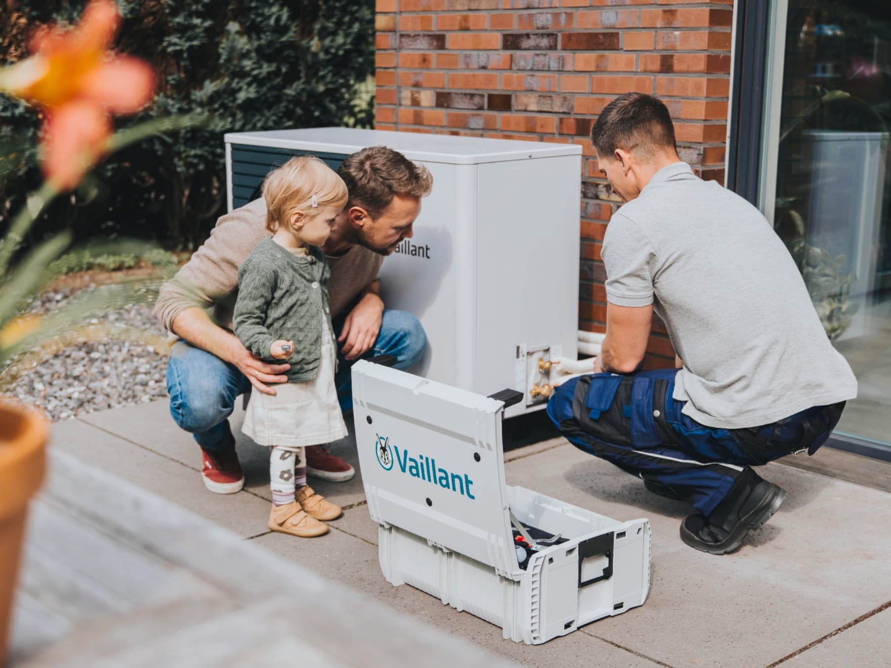 Warmtepomp wordt gerepareerd