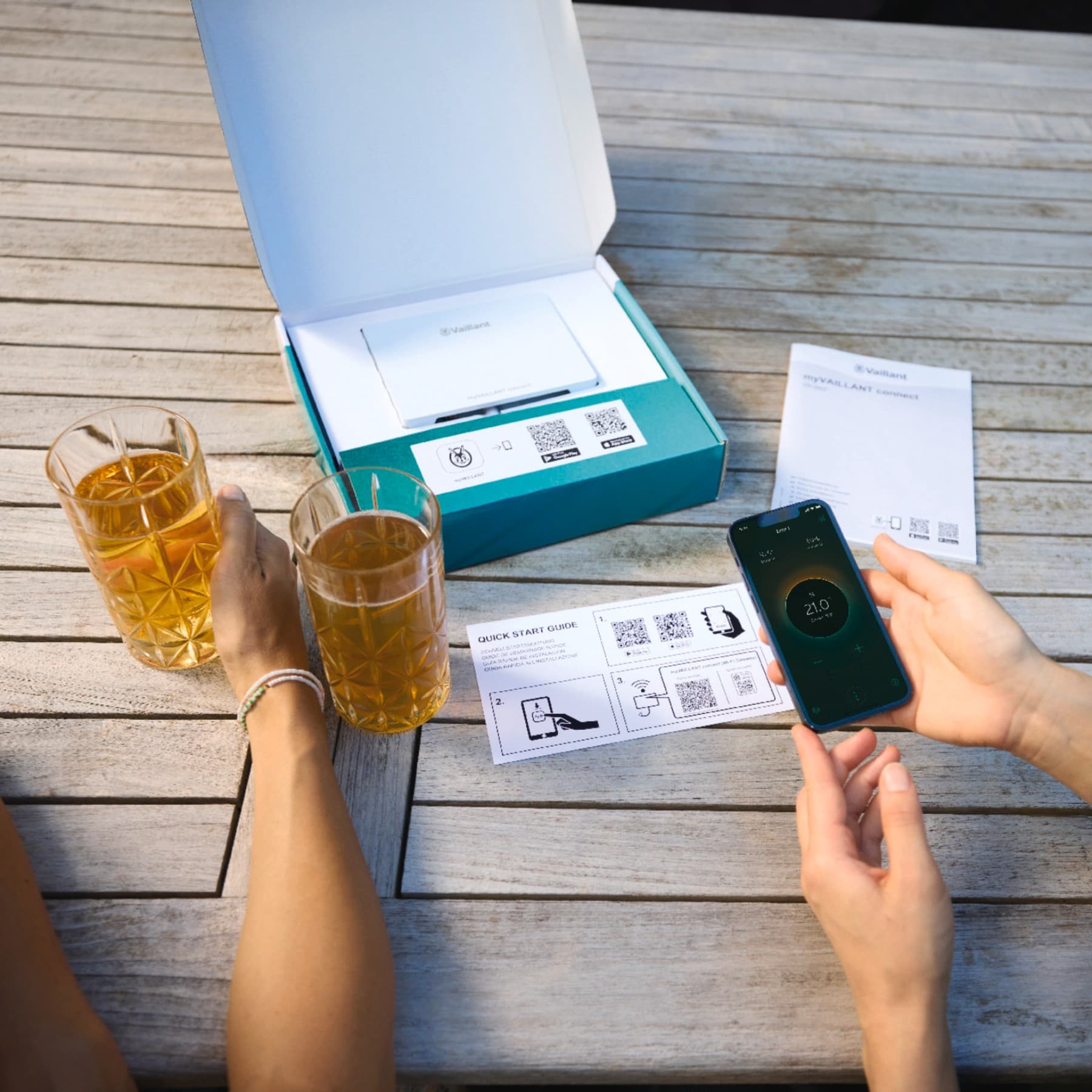 myVAILLANT connect gateway in de doos