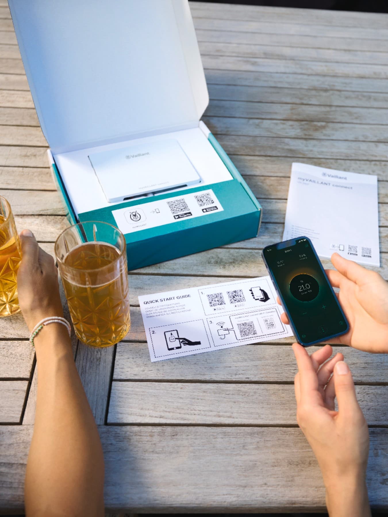 myVAILLANT connect gateway in de doos