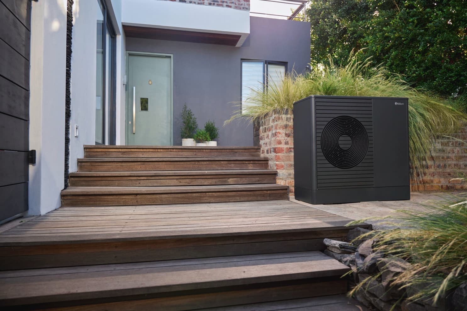 aroTHERM plus lucht-water-warmtepomp voor een nieuw gebouw