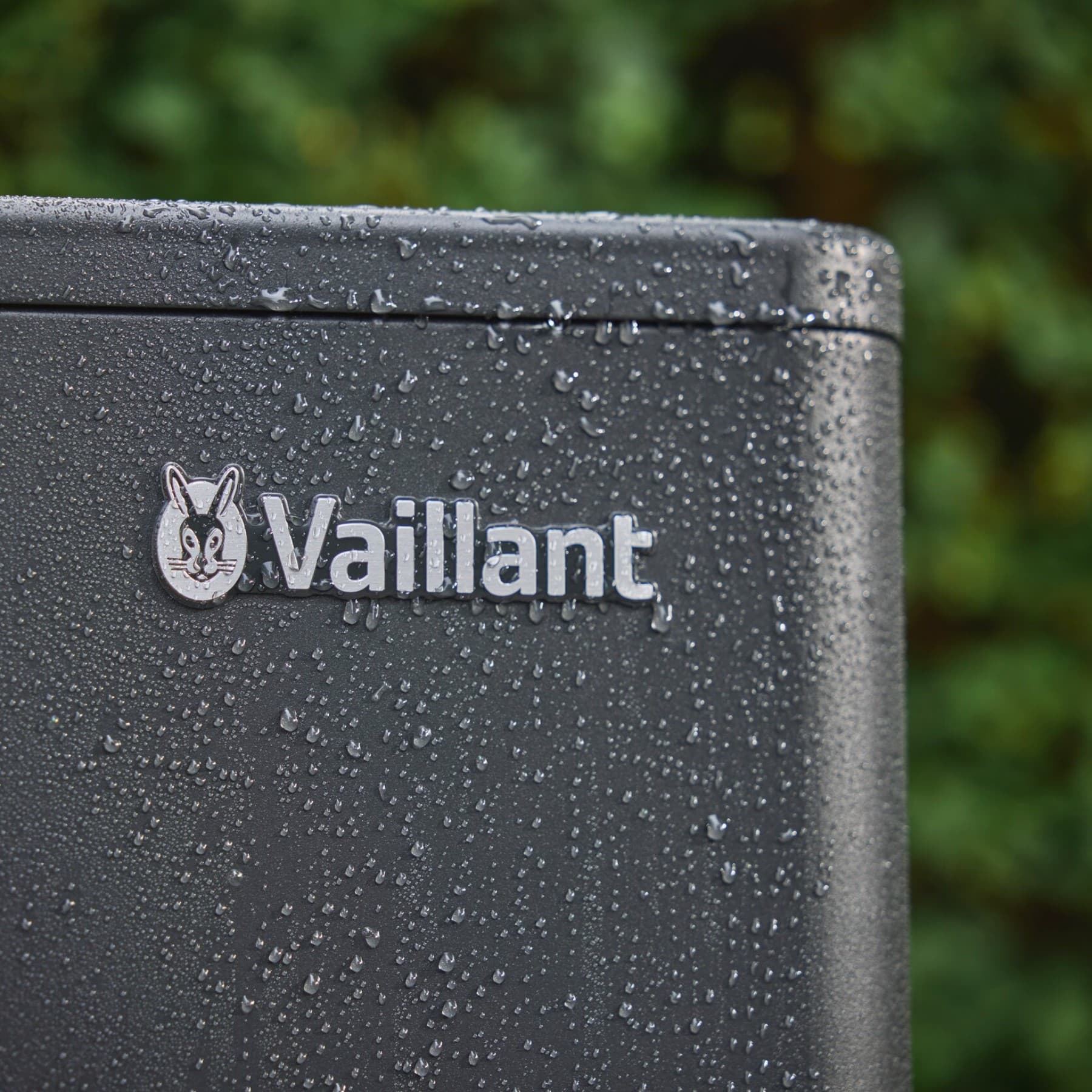 Closeup van vaillant warmtepomp