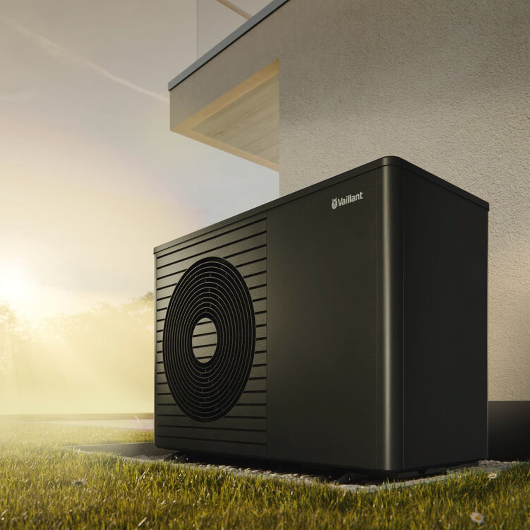 arotherm plus warmtepomp bij een woning