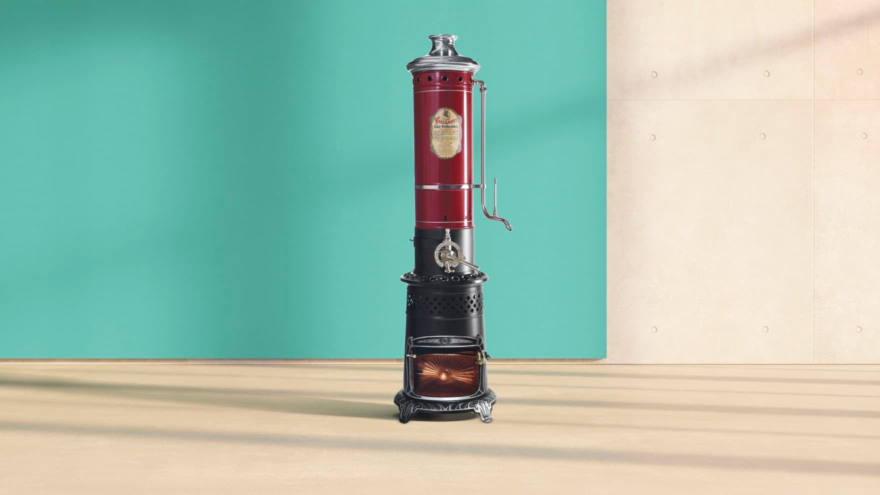 Innovatie van Vaillant: de eerste gesloten gasgestookte badverwarming uit 1894