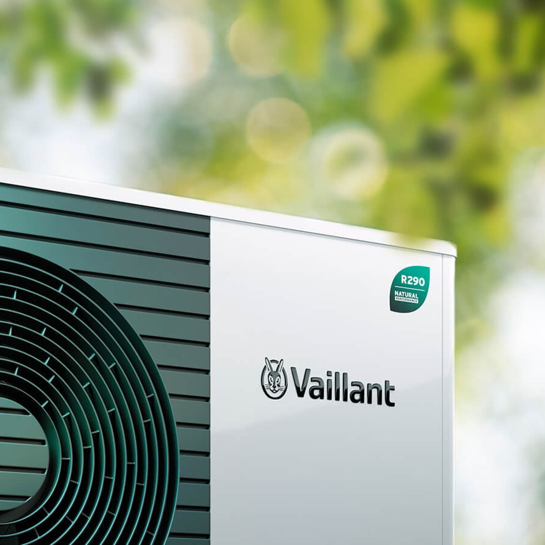 Een warmtepomp met een R290-label