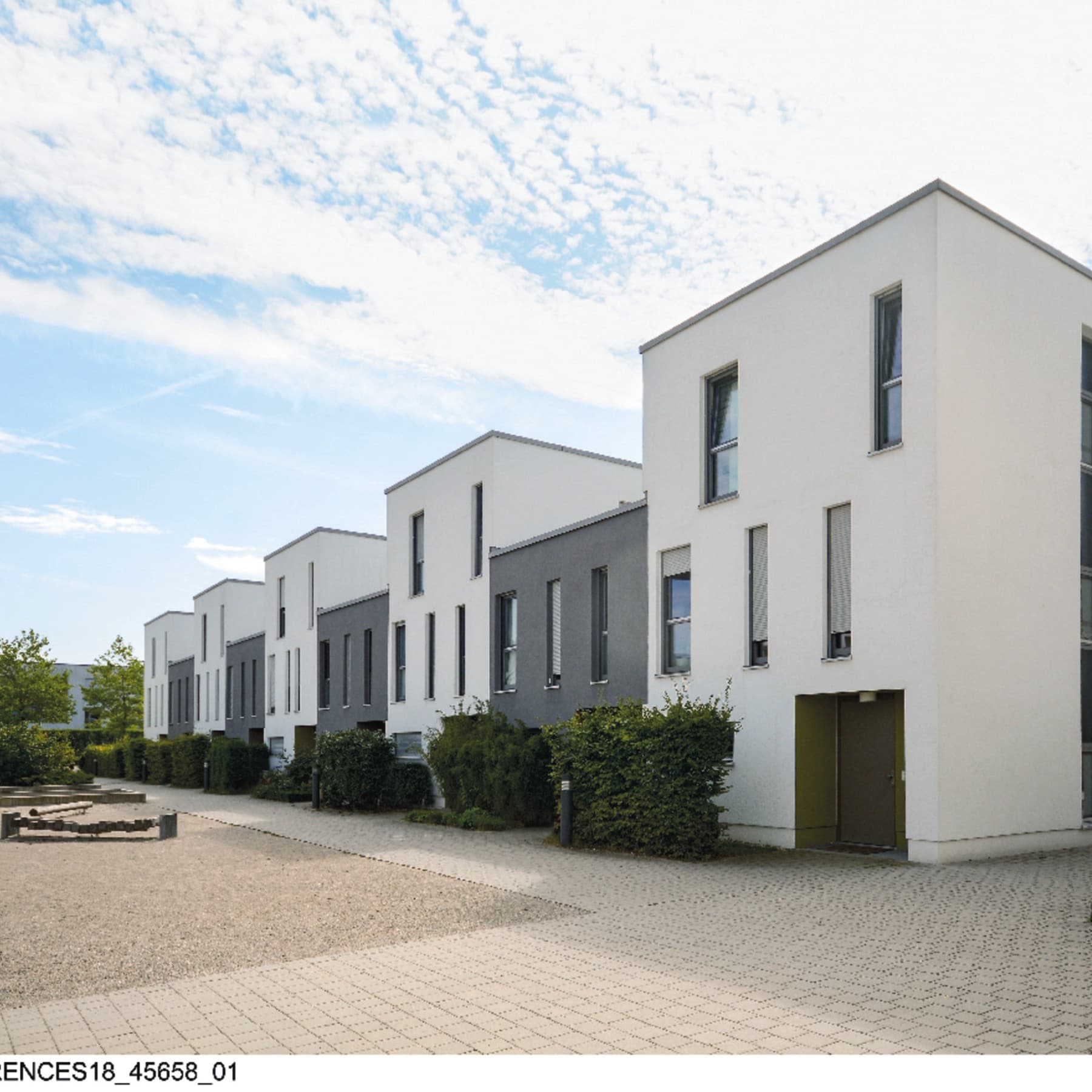 Nieuw gebouwde rijtjeshuizen