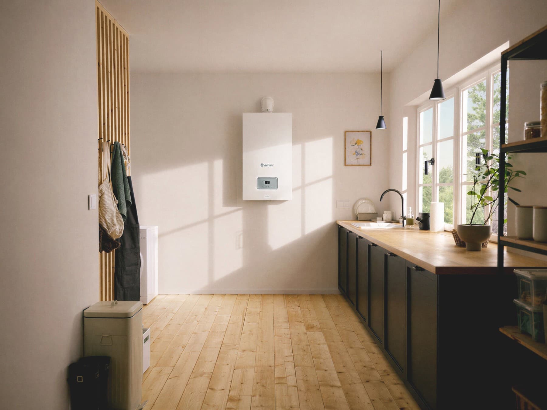 ecoFIT pro cv-ketel in een keuken